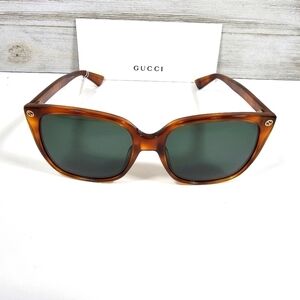 Gucci Italian-Made 57mm Cat Eye Sunglasses NWT